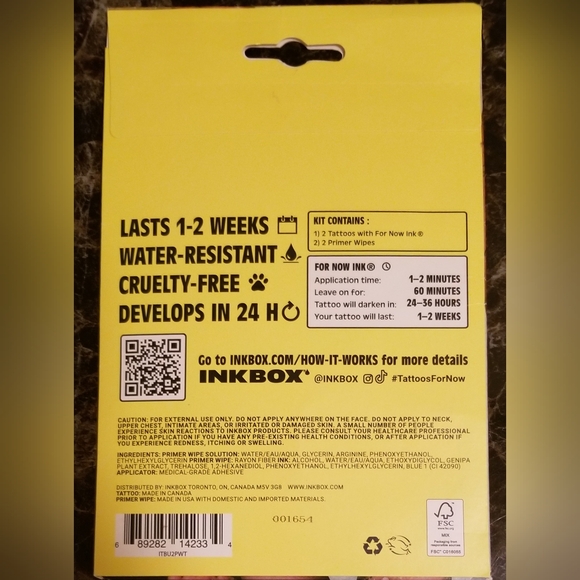 Inkbox Temporary Tattoos, Butterflies, Water-Resistant, Perfect for Any Occasion - Picture 2 of 2